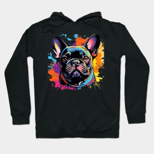 French Bulldog with a splash of color Hoodie